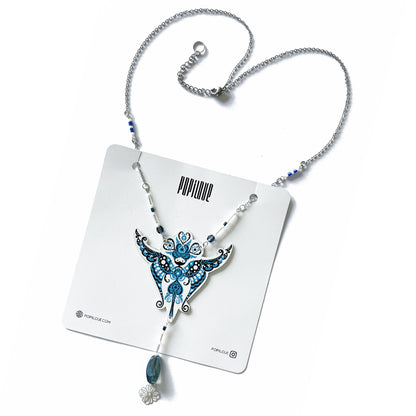 Collier Sylphine bleu