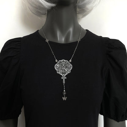 Collier Imperielle noir et blanc