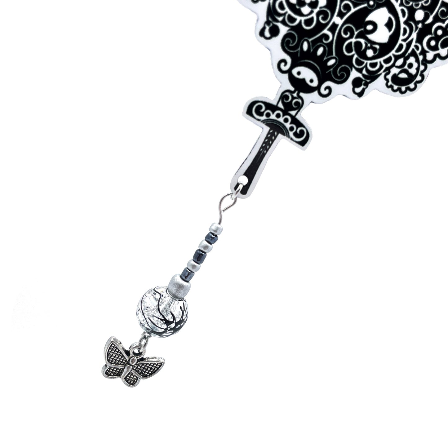 Collier Imperielle noir et blanc