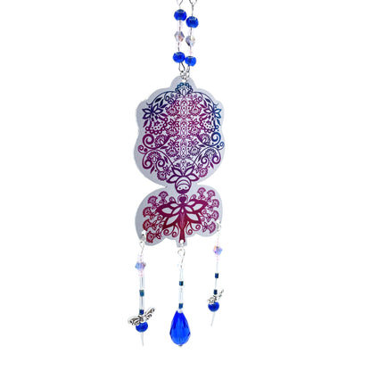 Collier Hellabora bleu-rose