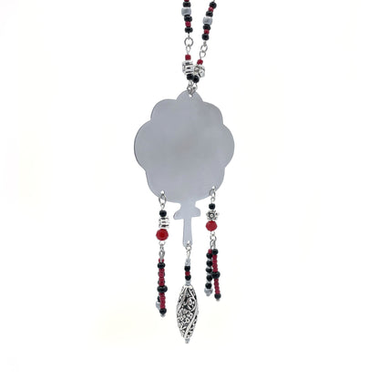 Collier Popiloue coeurs rouges