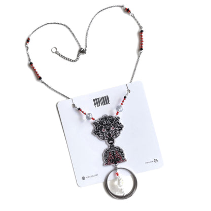 Collier Toxica noir et rouge