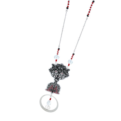 Collier Toxica noir et rouge