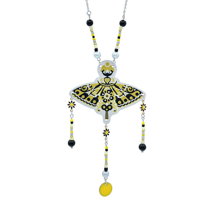 Collier Pyrolia jaune et noir