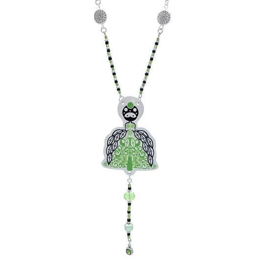 Collier Toxica aux perles vertes