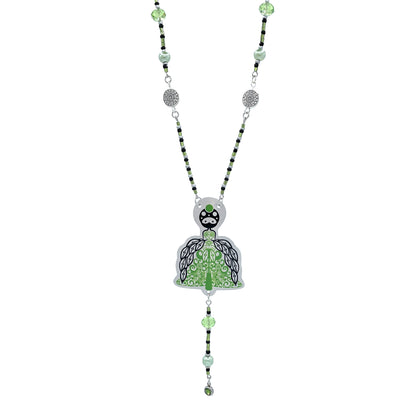 Collier Toxica aux perles vertes