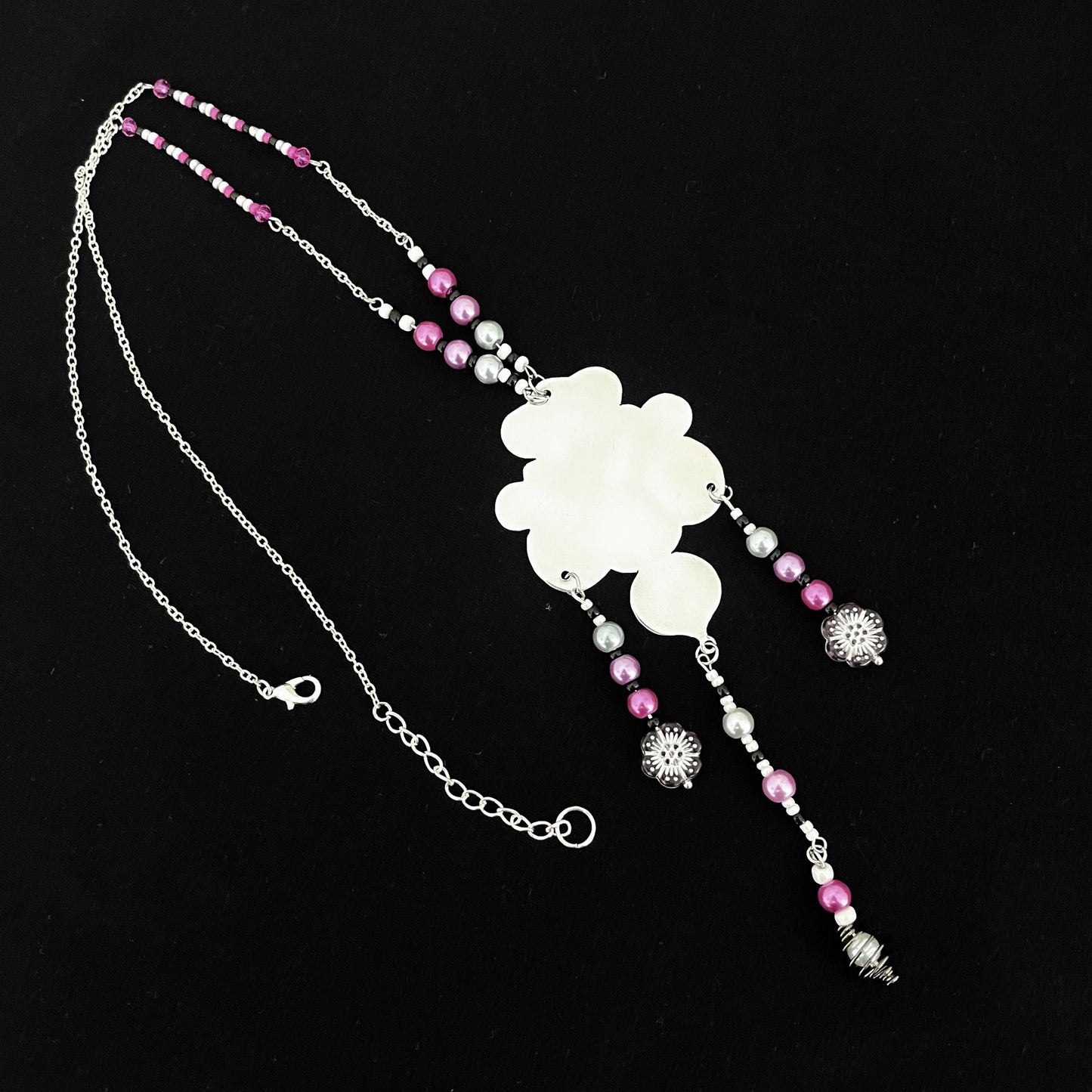 Collier Bettyloue aux deux fleurs