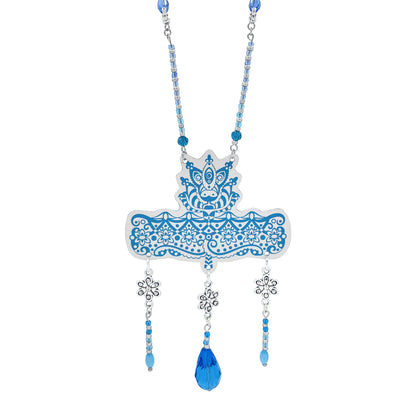 Collier Majestic à la goutte bleue