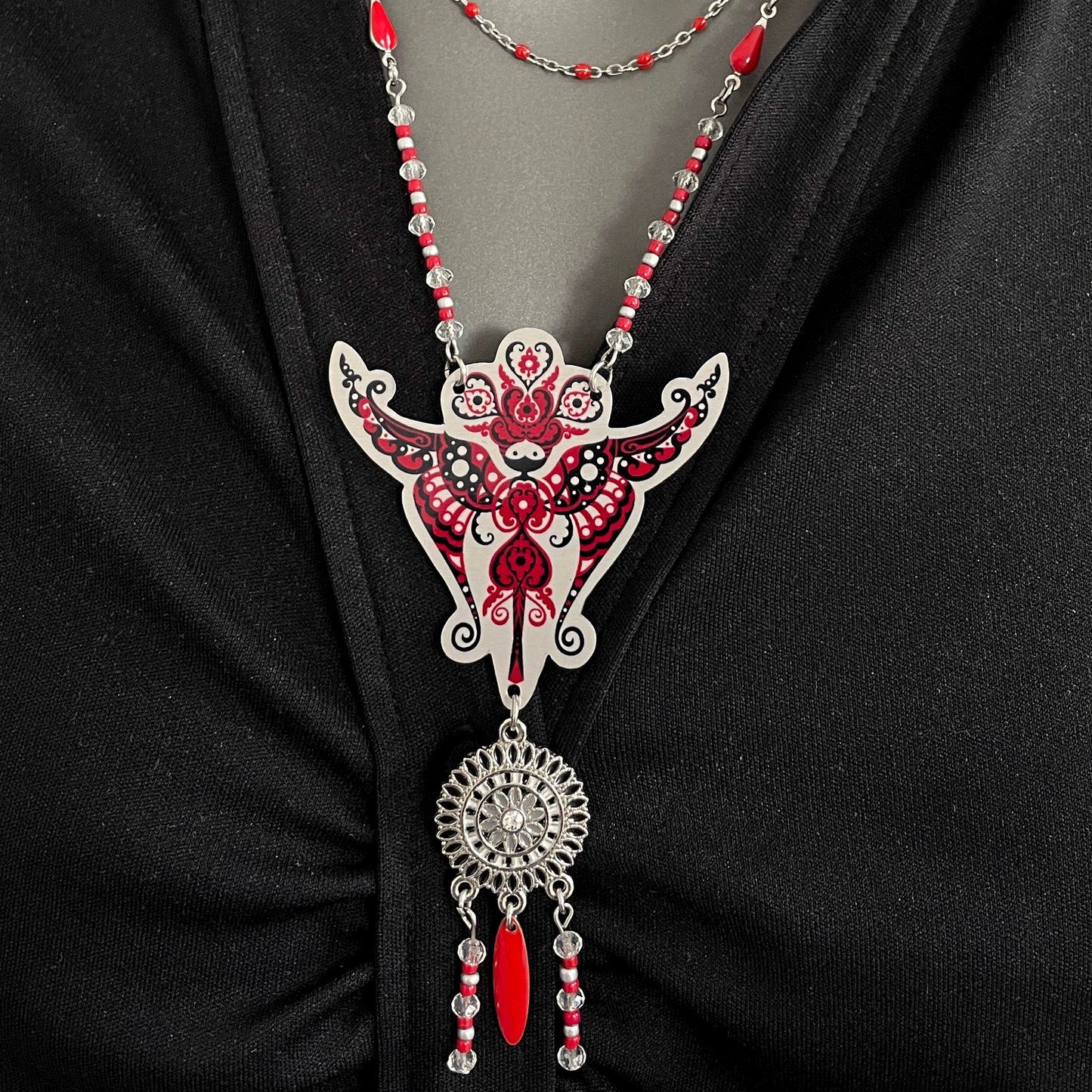 Collier Sylphine Rouge