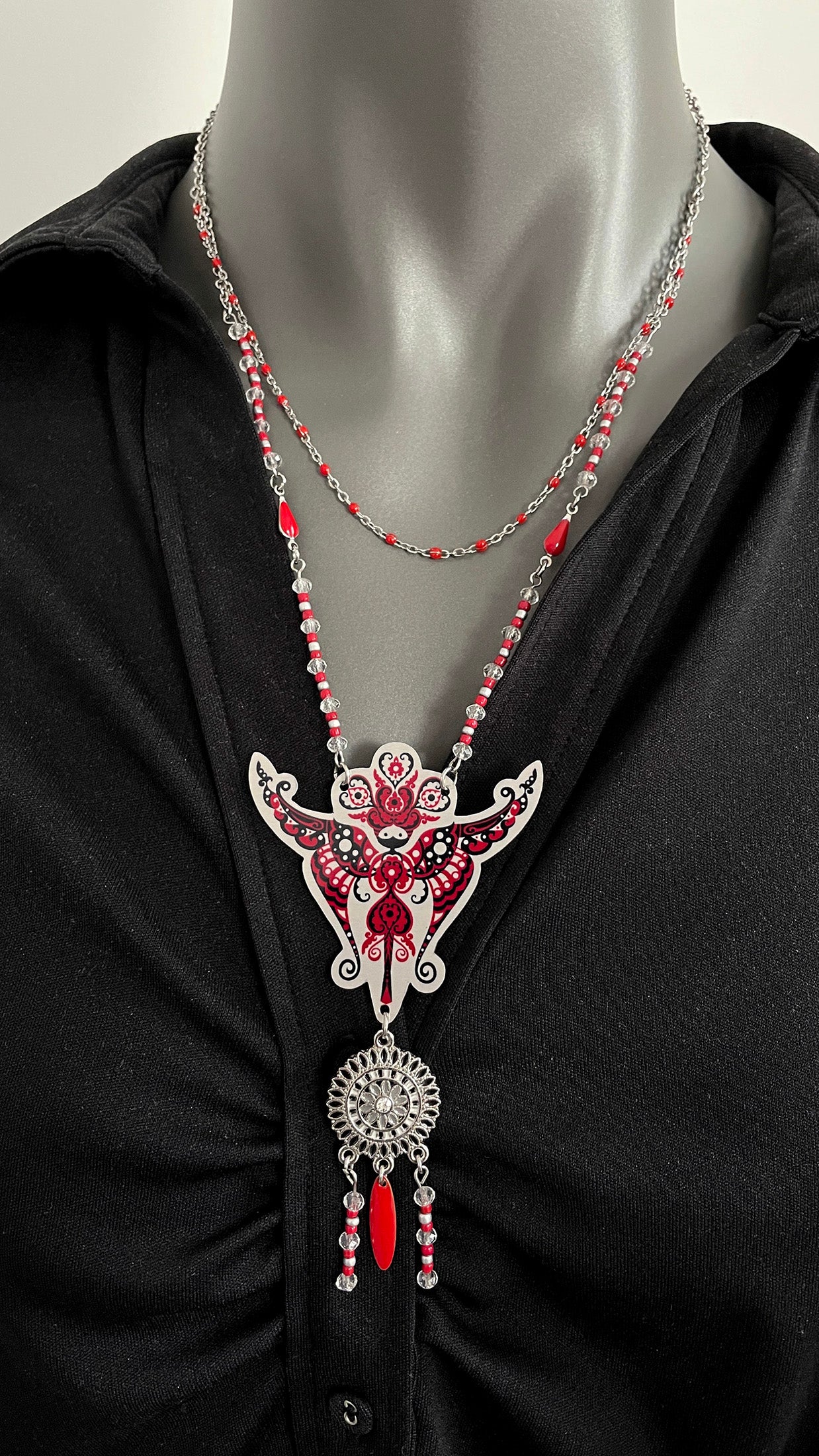 Collier Sylphine Rouge