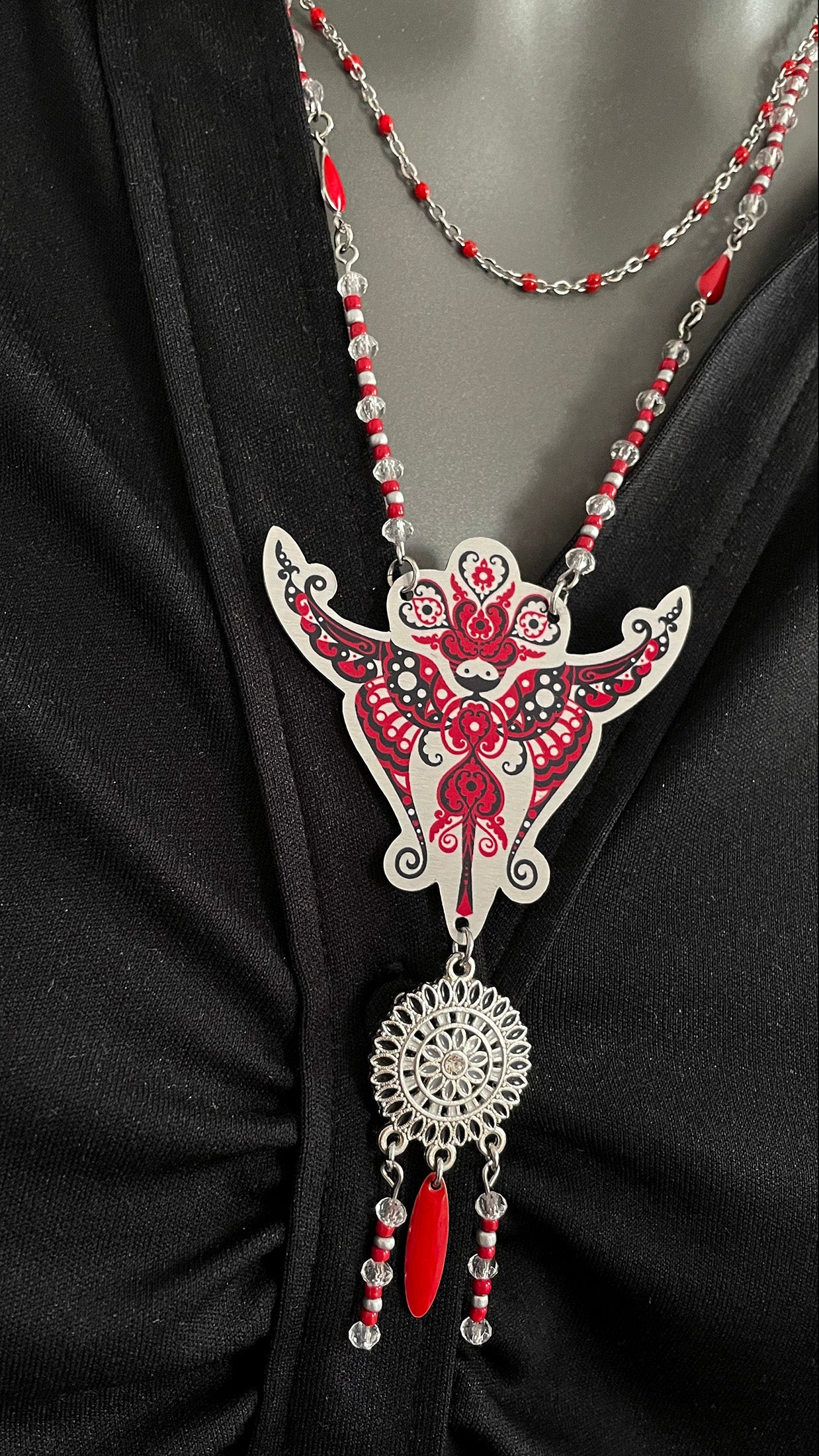 Collier Sylphine Rouge