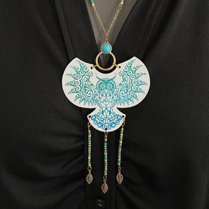 Collier Bubo aux 3 feuilles