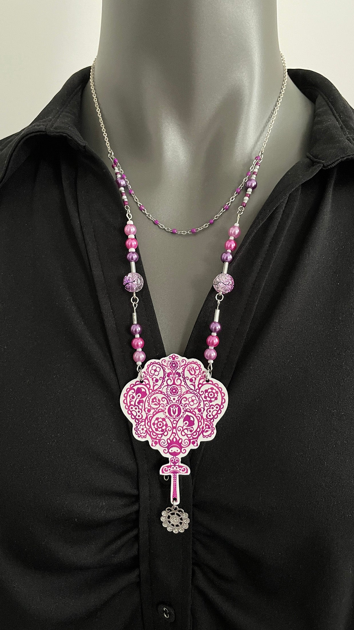 Collier Imperielle rose