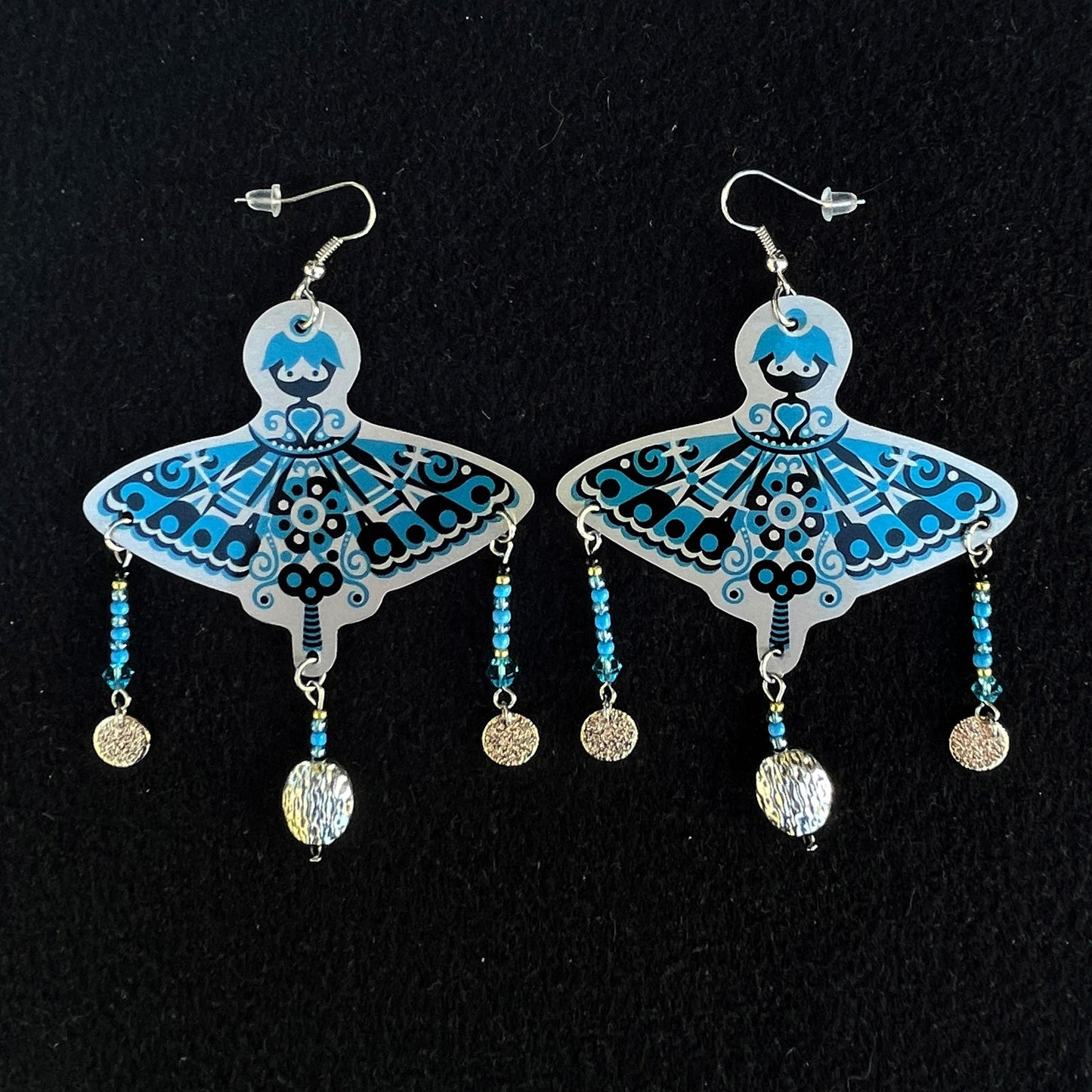 Boucles d'oreilles Pyrolia Bleue