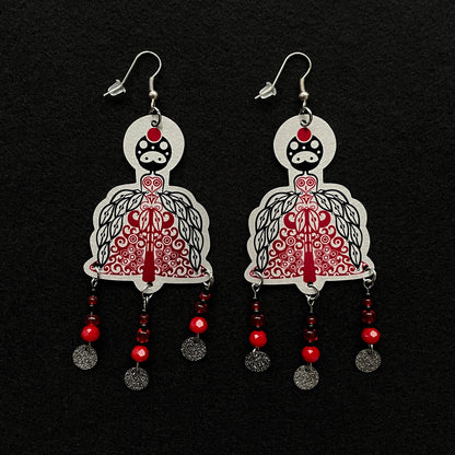 Boucles d'oreilles Toxica Rouge